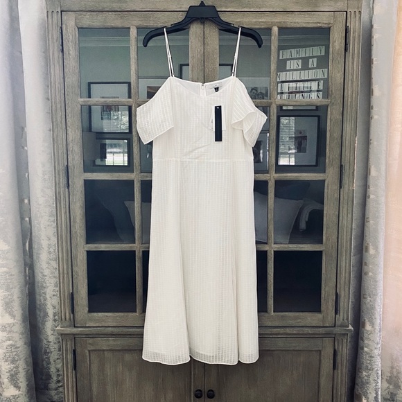 NWT H by Halston Cold Shoulder Dress 10 - Picture 3 of 6